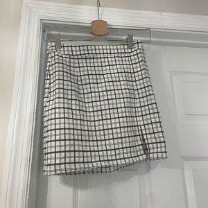 Plaid mini skirt